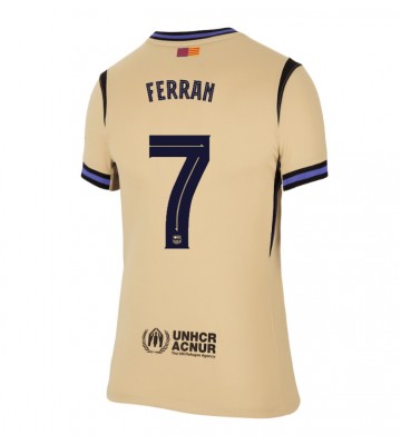 Lacne Ženy Futbalové dres Barcelona Ferran Torres #7 2025-26 Krátky Rukáv - Preč